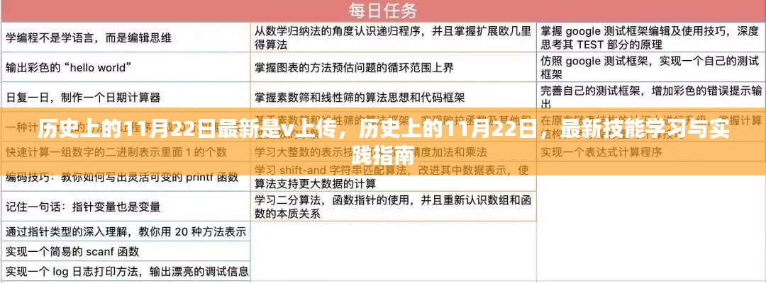 历史上的11月22日最新是v上传，历史上的11月22日，最新技能学习与实践指南