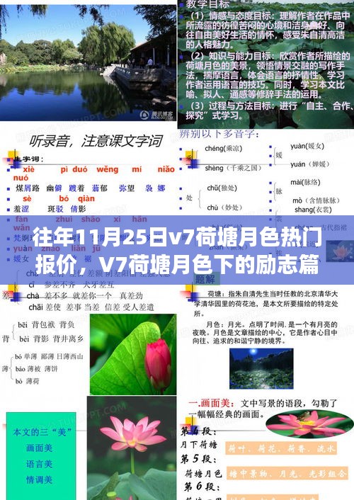 V7荷塘月色下的励志篇章，学习变化的力量与自信绽放的历程