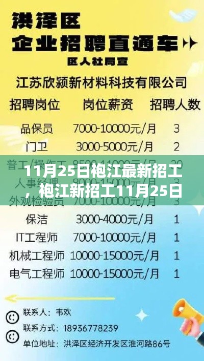 袍江最新招工专场解析，11月25日招聘信息优缺点及适用人群深度探讨