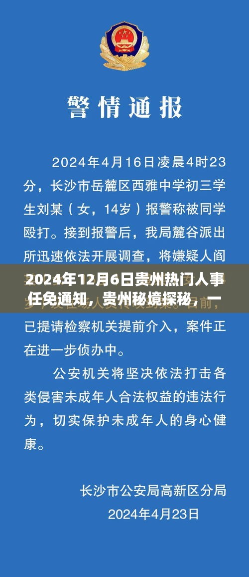 贵州人事任免通知引领的自然之旅，秘境探秘之旅开启于贵州秘境的探秘之旅，人事任免通知引领下的自然之旅新篇章。