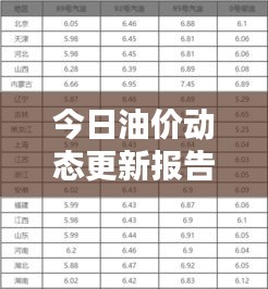 今日油价动态更新报告，最新消息一览无余