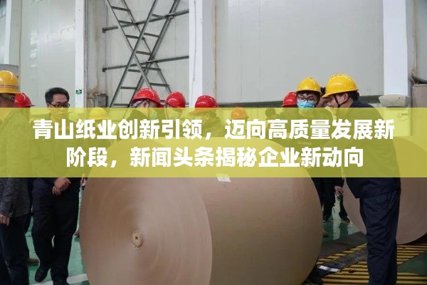 青山纸业创新引领，迈向高质量发展新阶段，新闻头条揭秘企业新动向